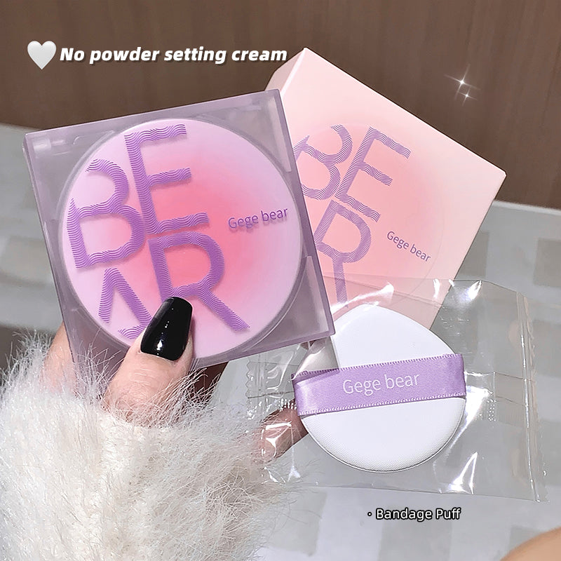 Gege bear makeup product with packaging held by a hand