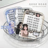 GEGE BEAR false eyelashes packaging with illustrations on a white background