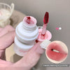 Lip gloss with applicator and close-up of lips, text 'Sweet feeling of summer!'