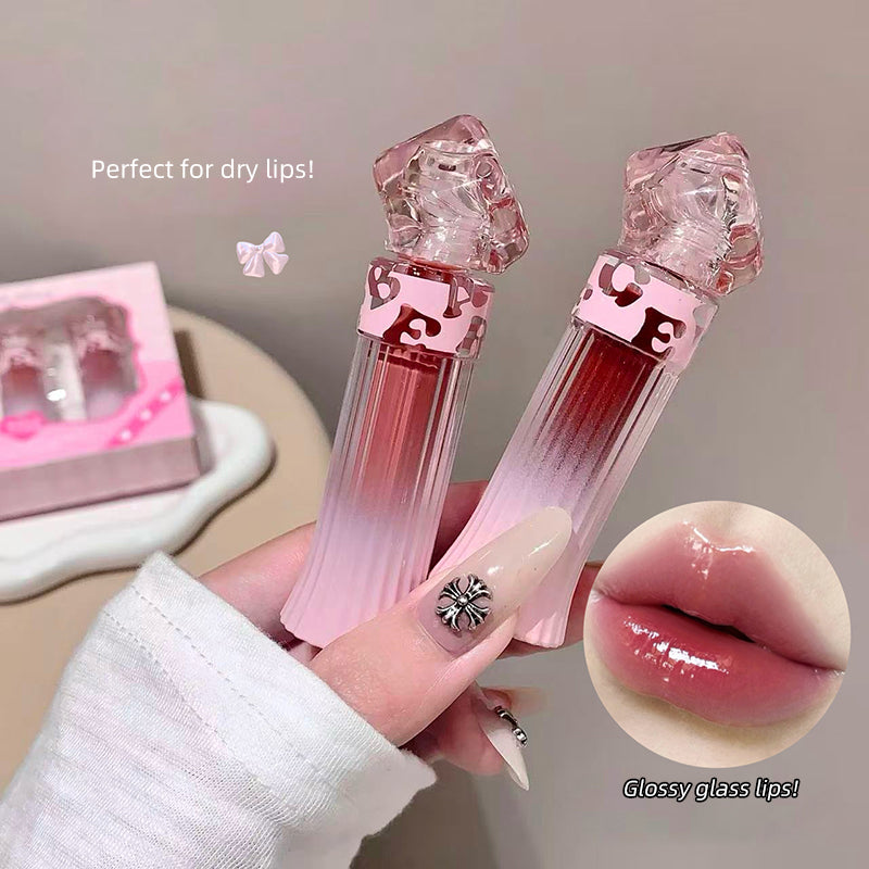 Gege Bear Glamour Pink Ripples Water Gloss Lip Glaze