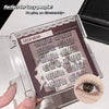 Eyelash packaging with false eyelashes and an inset of an eye wearing the lashes.