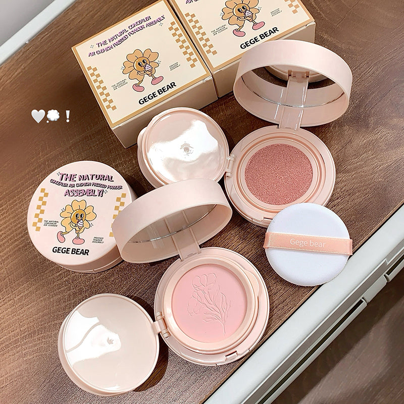 Gege Bear Natural Concealer Air Cushion & Pressed Powder Set
