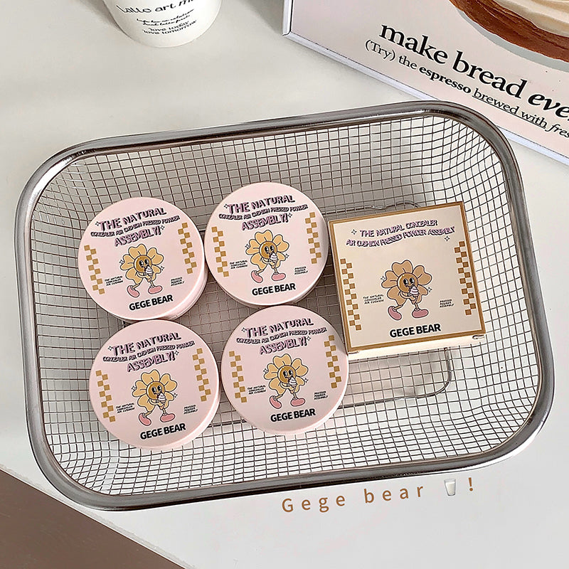 Gege Bear Natural Concealer Air Cushion & Pressed Powder Set