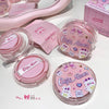 Pink Gege Bear makeup compact on a white background