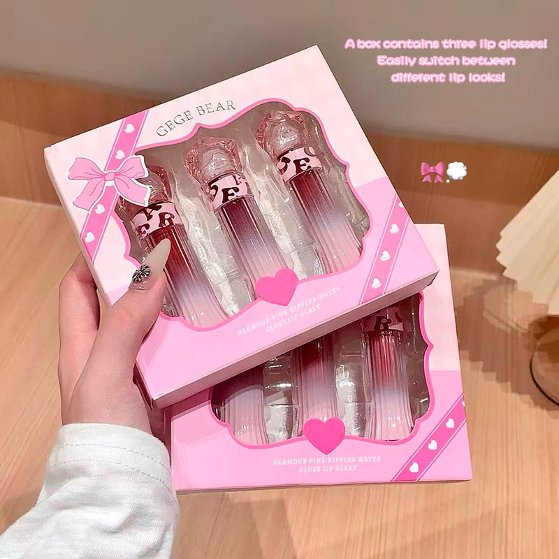 Gege Bear Glamour Pink Ripples Water Gloss Lip Glaze