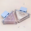 Two glittery makeup products with 'Jego beau' and 'Chloe' branding on a light background.