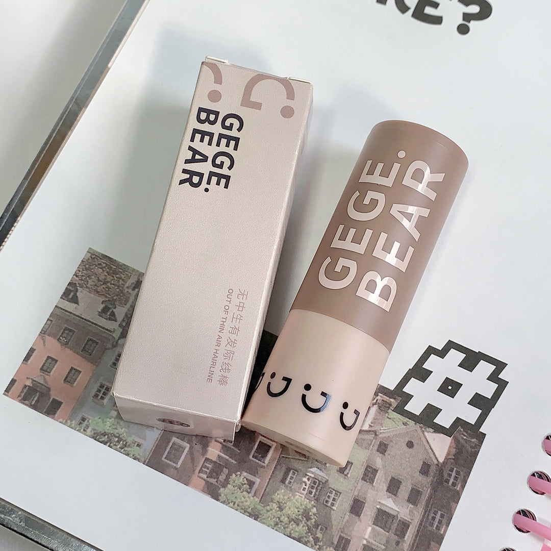 GEGE BEAR cosmetic product and packaging on a surface with a blurred background