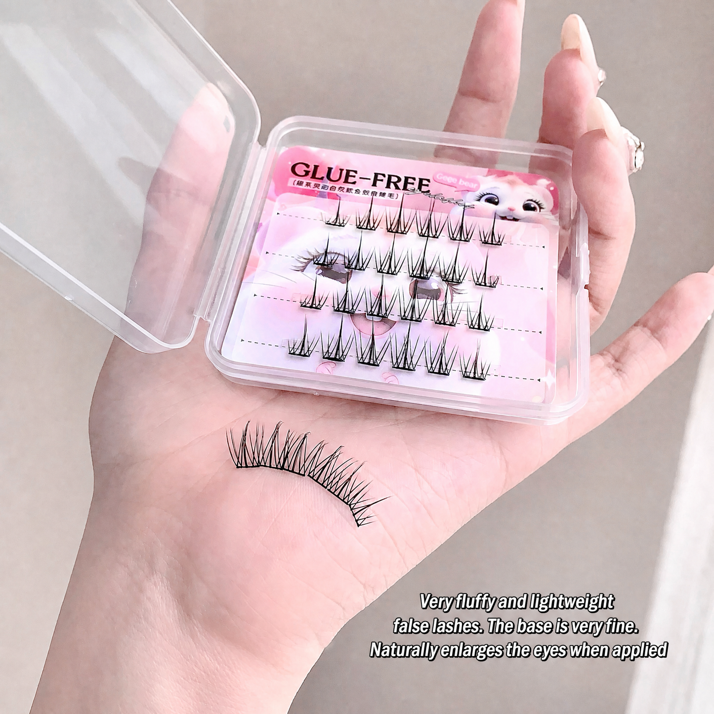 Gege Bear False Eyelashes — Bird, Mouse & Fox Series