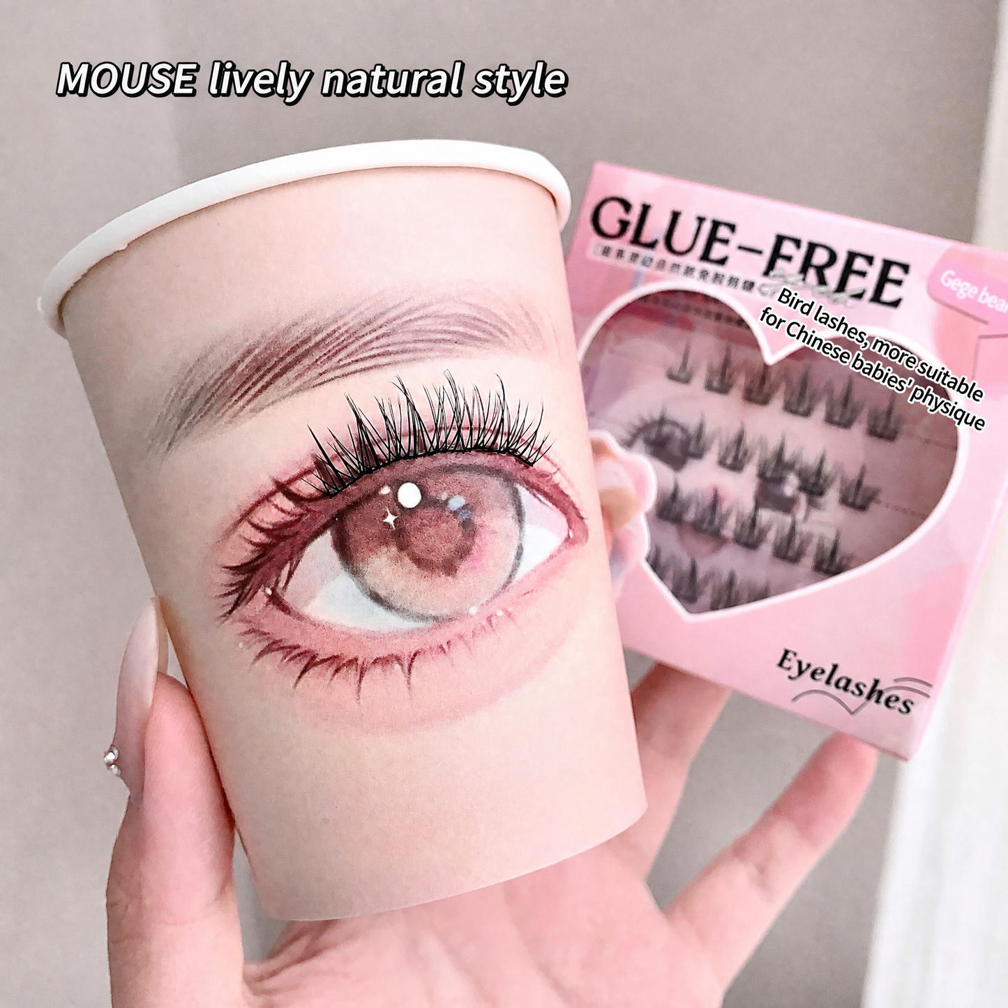 Gege Bear False Eyelashes — Bird, Mouse & Fox Series