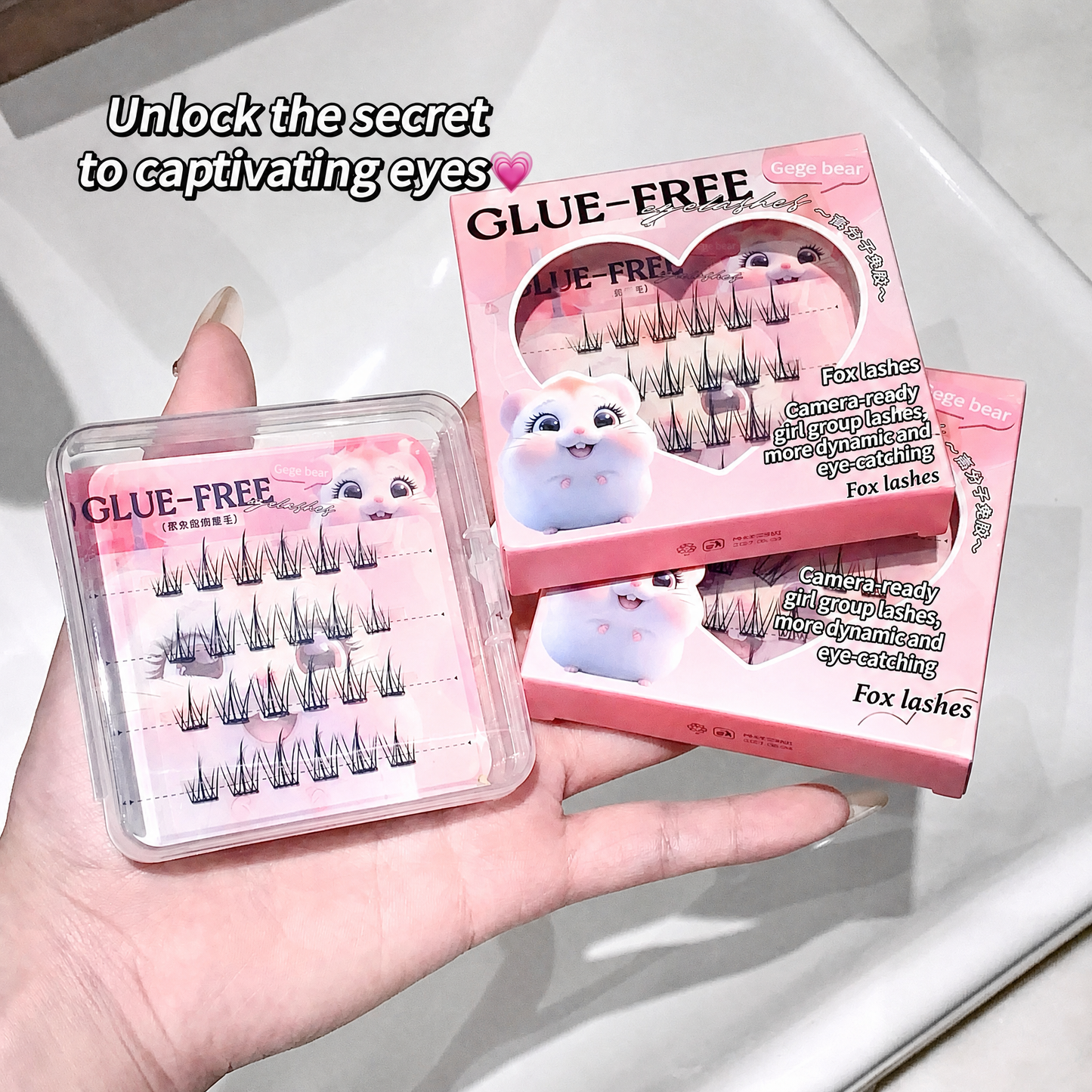 Gege Bear False Eyelashes — Bird, Mouse & Fox Series