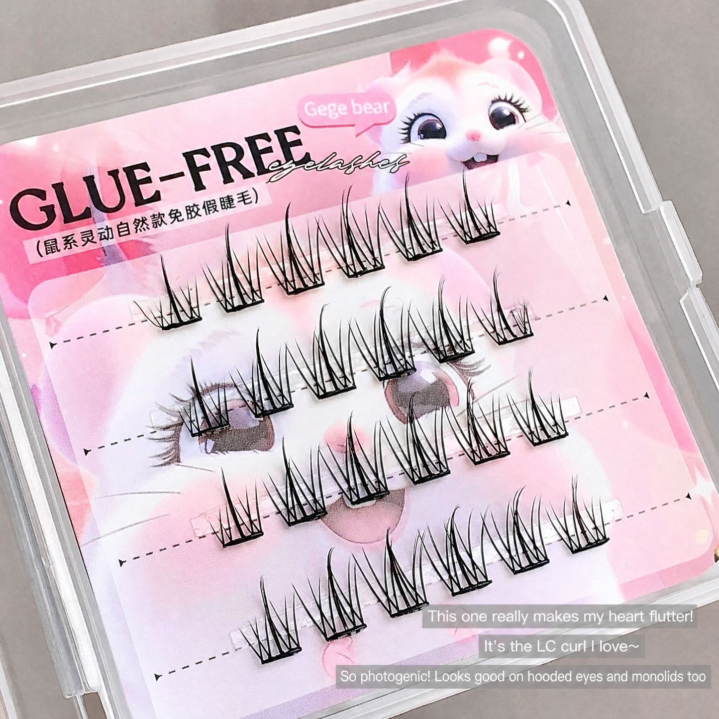 Gege Bear False Eyelashes — Bird, Mouse & Fox Series