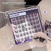 Eyelash packaging with 'GEGE BEAR' branding and an inset of an eye wearing the lashes.