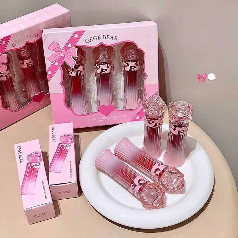 Gege Bear Glamour Pink Ripples Water Gloss Lip Glaze