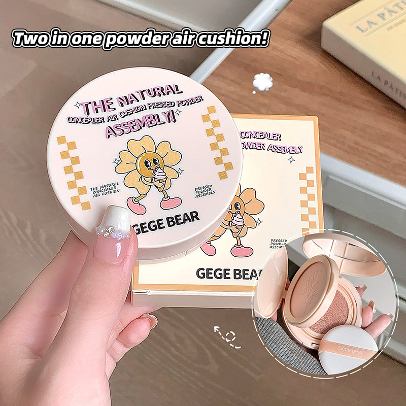 Gege Bear Natural Concealer Air Cushion & Pressed Powder Set
