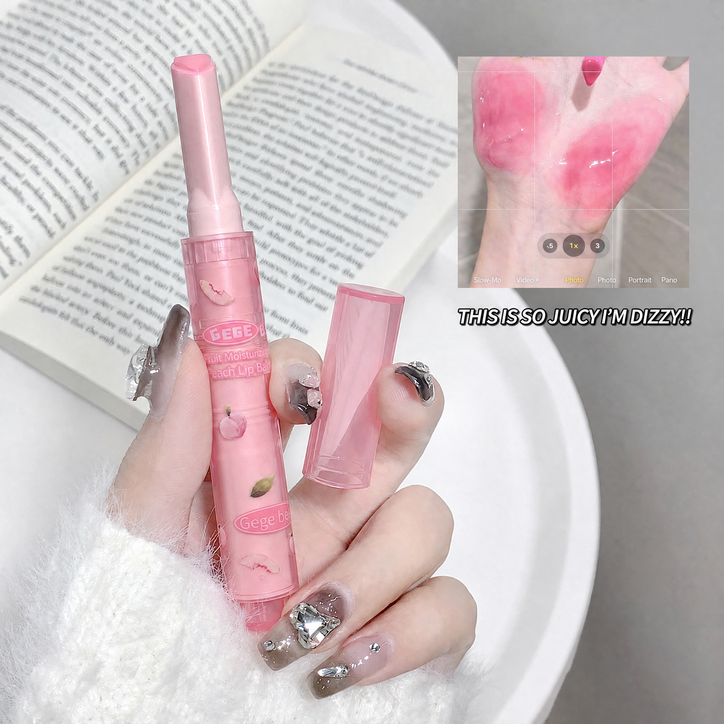 Gege Bear Fruit Moisturizing Lip Balm Set