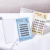 False eyelashes in clear packaging on a white background