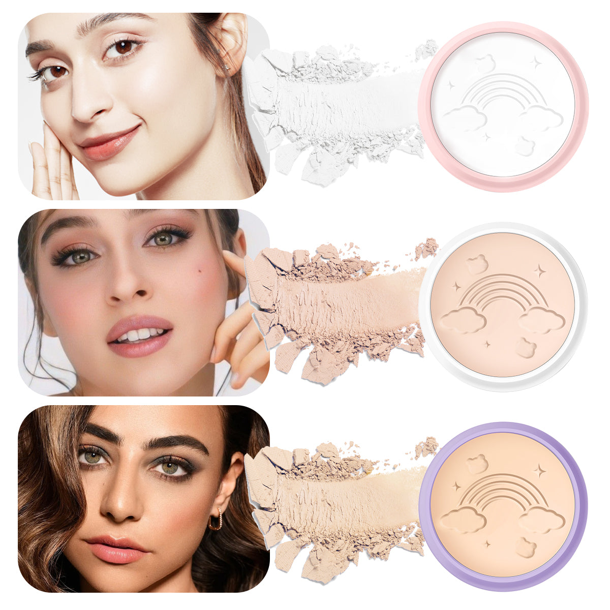 Gege Bear Milk Cute Pressed Powder