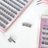 False eyelashes in packaging on a white background