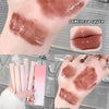 Lipstick swatches on a hand with close-up of lipstick shades labeled 'Cocoa sauce'.