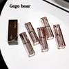 Set of Gege bear nail polish bottles on a white background