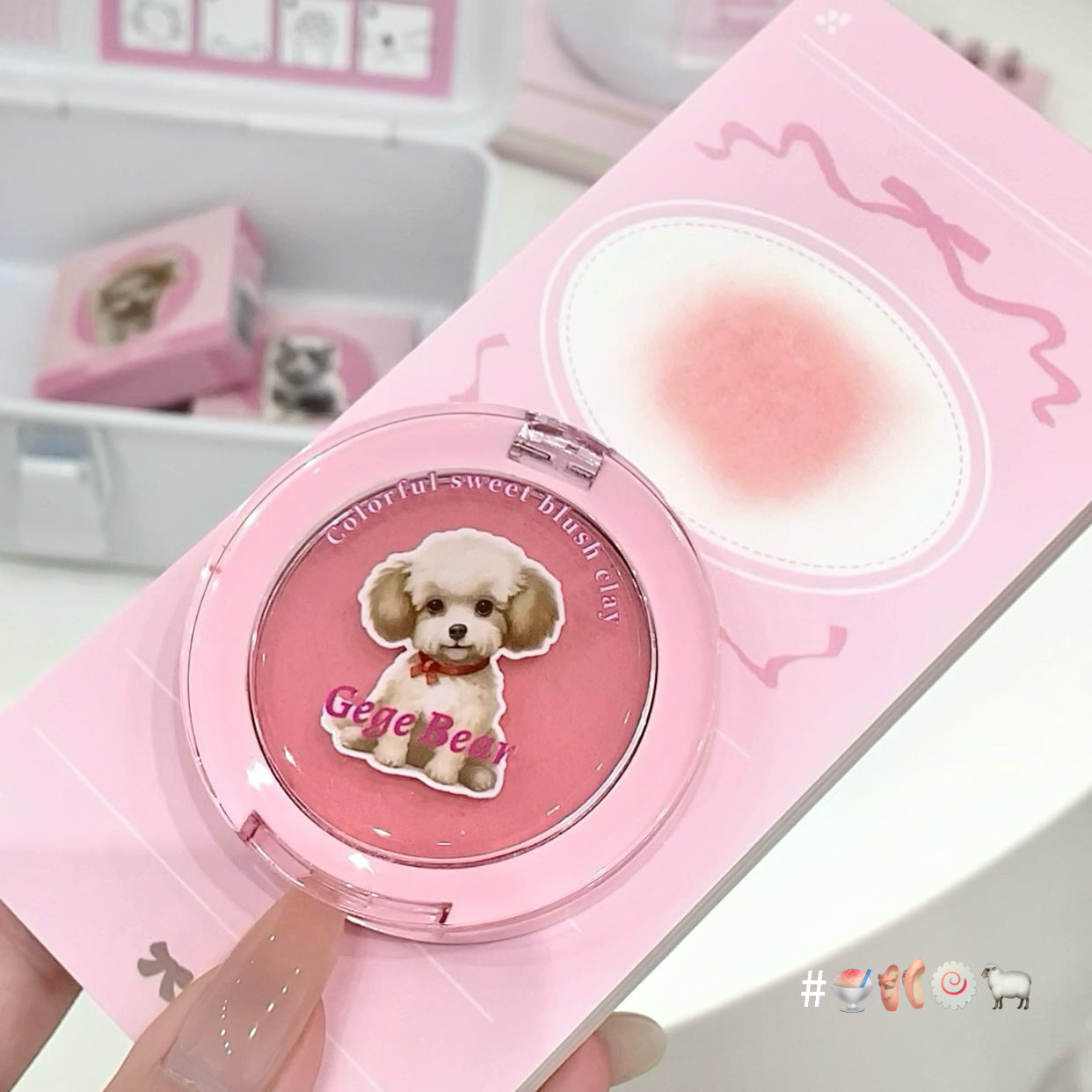 Gege Bear Colorful Sweet Blush Clay