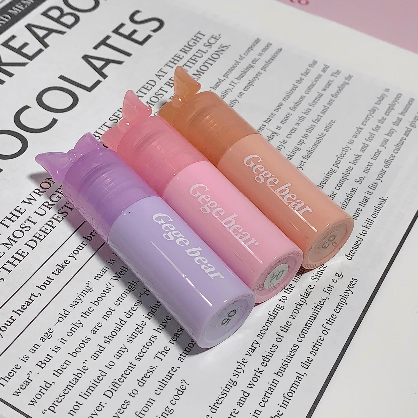 Gege Bear Little Fairy Water Gloss Lip Glaze