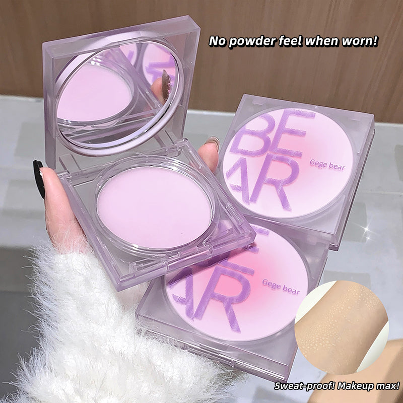 Makeup compact with 'BE AR' branding on a white surface