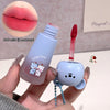 Lip makeup product with 'Gege bear' branding held by a hand
