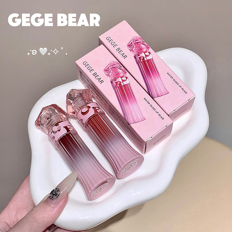 Gege Bear Glamour Pink Ripples Water Gloss Lip Glaze