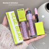Lip gloss with packaging and brush held in a hand, labeled 'GEGE BEAR'.