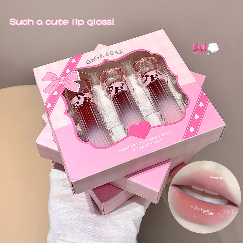 Gege Bear Glamour Pink Ripples Water Gloss Lip Glaze