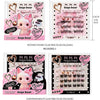 False eyelashes packaging with cartoon bear design and product details.