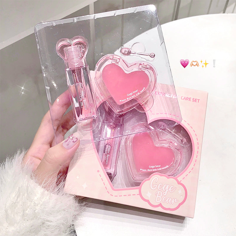 Gege Bear Plant Extract Lip Care Set