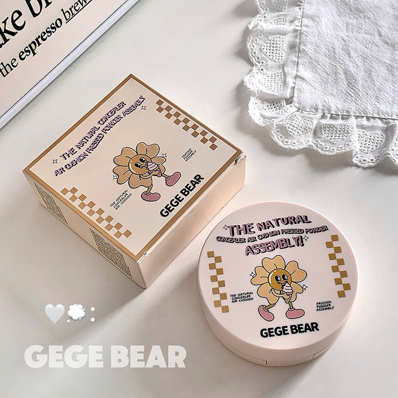 Gege Bear Natural Concealer Air Cushion & Pressed Powder Set
