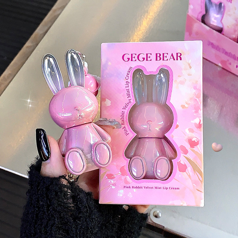 Gege Bear Pink Rabbit Velvet Mist Lip Cream