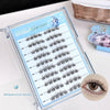 Eyelash extension set with a display card featuring 'Gefbear' branding on a white surface.
