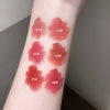 Lipstick swatches on a person's arm with color numbers labeled