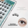 False eyelashes in packaging with an example worn on an eye, labeled 'Gege bear'.