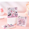 Product display of Gege bear with packaging on a pink background