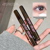 Two 'GEGE BEAR' eyelash products held in a hand with an inset of an eye wearing the product.