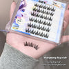 Set of false eyelashes with packaging on a hand, labeled 'Wangwang dog style'.