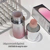 Makeup product with a brush on a white surface, featuring the brand 'GEGE BAR'.