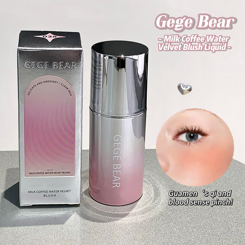 Gege Bear Milk Coffee Water Velvet Blush
