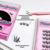 False eyelashes packaging with pink and black design on a white background