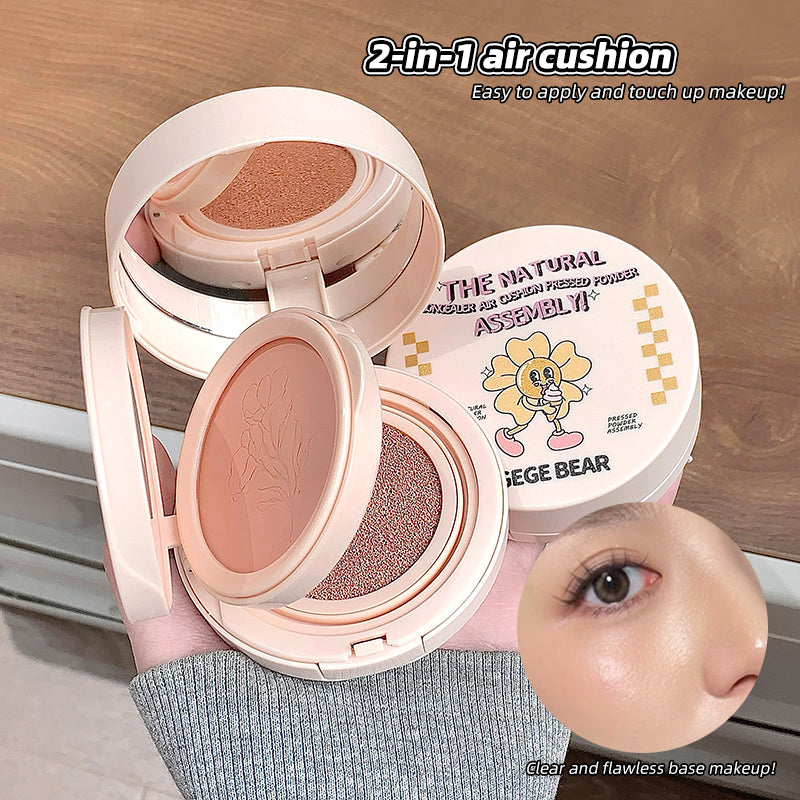 Gege Bear Natural Concealer Air Cushion & Pressed Powder Set
