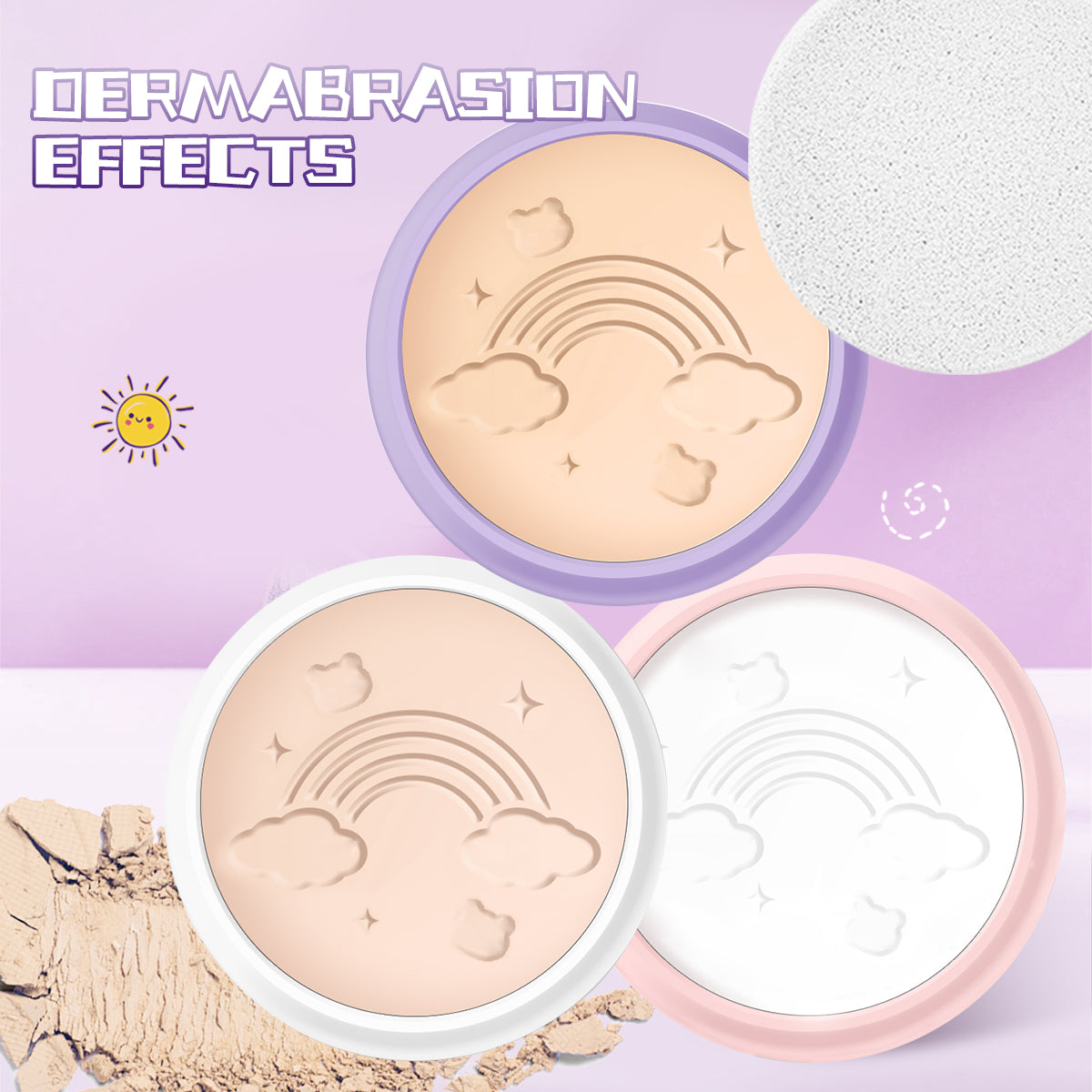 Gege Bear Milk Cute Pressed Powder