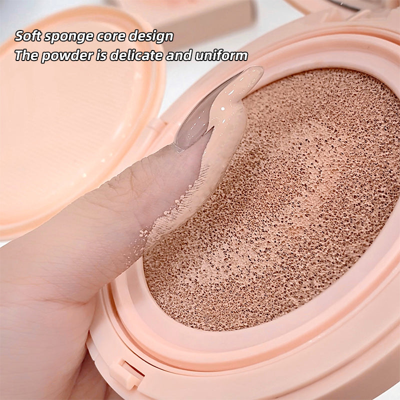 Compact powder with soft sponge core design, showing texture and uniformity.